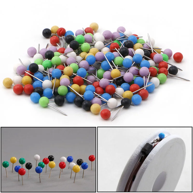 

Toply200pcs Multi-Color Fishing Pin for Fasten Fishing Line Winder Reel Spool Tackle Fishing Accessories