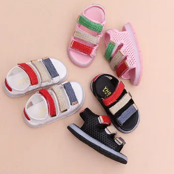 

Baby Girls Kids Sandals Cute Shoes Boys Girls Flat Baby Led Luminous Lighting Sneakers Sandals Summer Good Quality