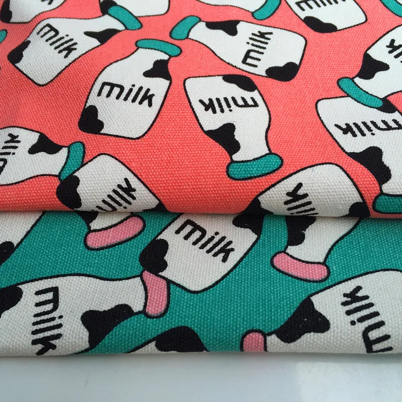 90x140cm/35"x55" 2 Colors Milk Bottle Cotton Polyester Thick Canvas
