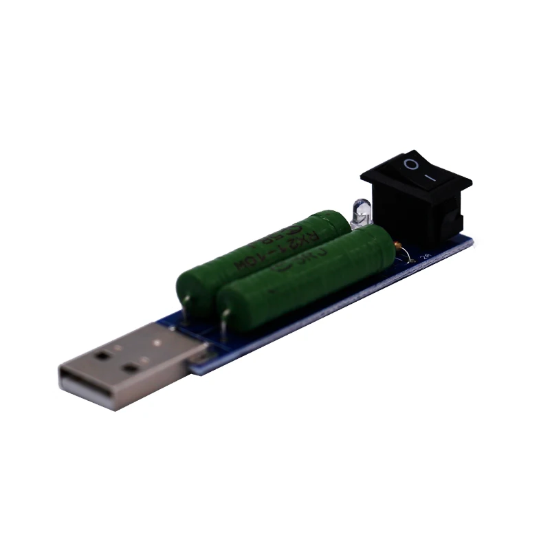 

USB resistor dc electronic load battery capacity voltage discharge resistance tester With switch adjustable current 1A/2A 40%off