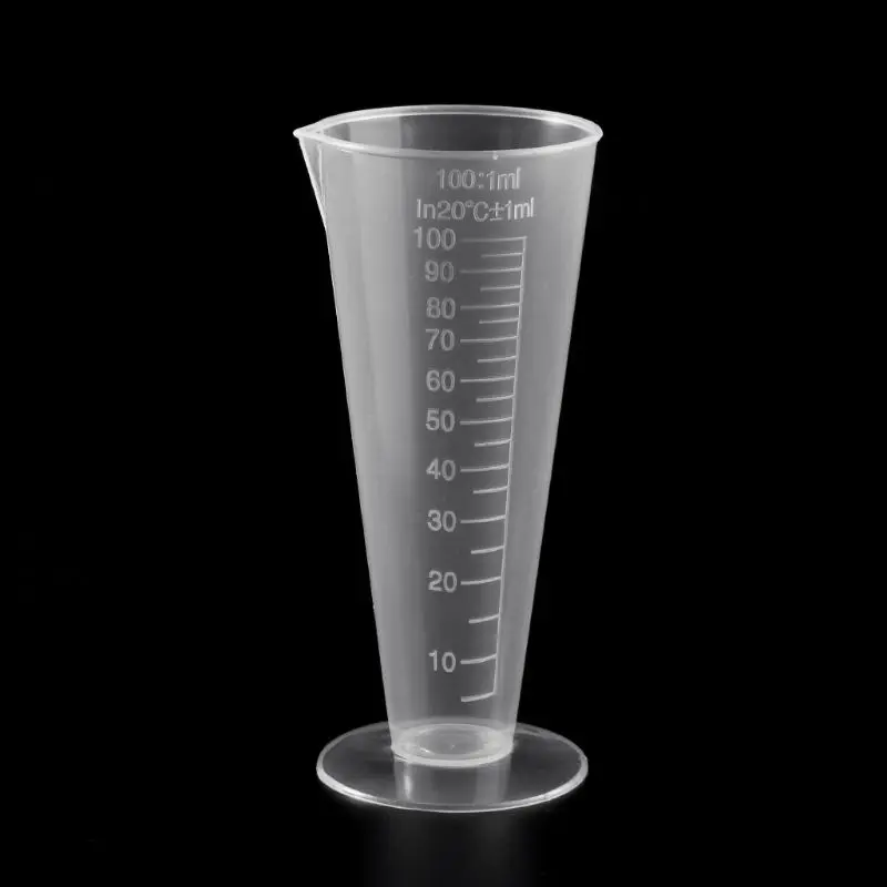 1PC 100ml Laboratory Bottle Lab Kitchen Plastic Measuring Cup Measuring