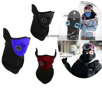 

Outdoor Sports Fleece Motorcycle Face Mask Winter Warm Ski Snowboard Hood Windproof Cap Bicyle Bike Thermal Balaclavas Scarf