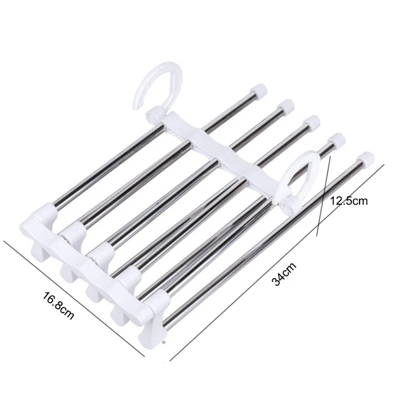 Closet Organizer Trouser Pants Ties Scarf Shawl Rack Hangers for clothes drying rack baby home decoration accessories