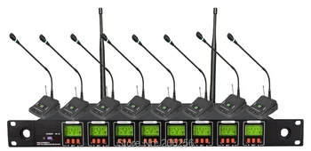 

New Promotions OK-8/978 professional Eight channels wireless microphone system,8 channels multichannel Conference microphone