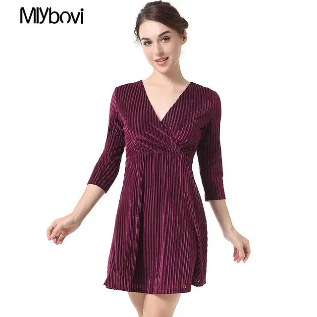 purple velvet dress