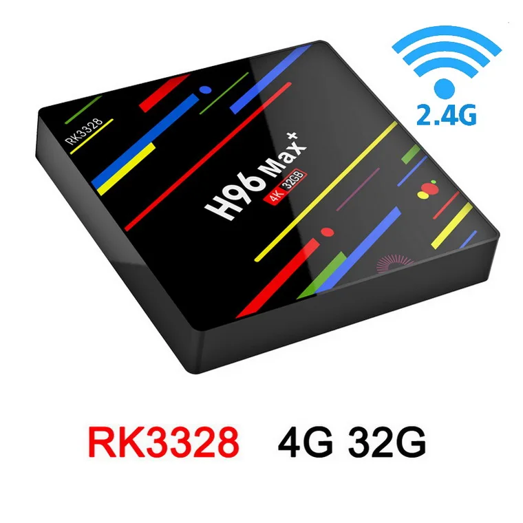 H96 MAX+ Смарт ТВ приставка Android 8,1 RK3328 4 Гб 64 Гб приставка HDR10 USB3.0 2,4G/5G WiFi 4K H.265 HD Смарт медиаплеер - Цвет: H96 Max plus 4G 32G