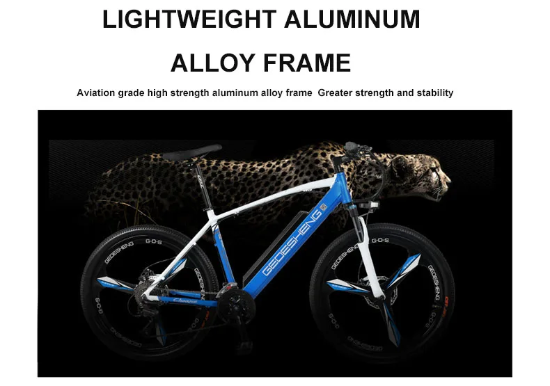 Flash Deal 26inch electric bicycle 27speed variable speed  48V lithium battery 240W motor PAS Rane 60km Rear wheel drive  MTB E-bike 11