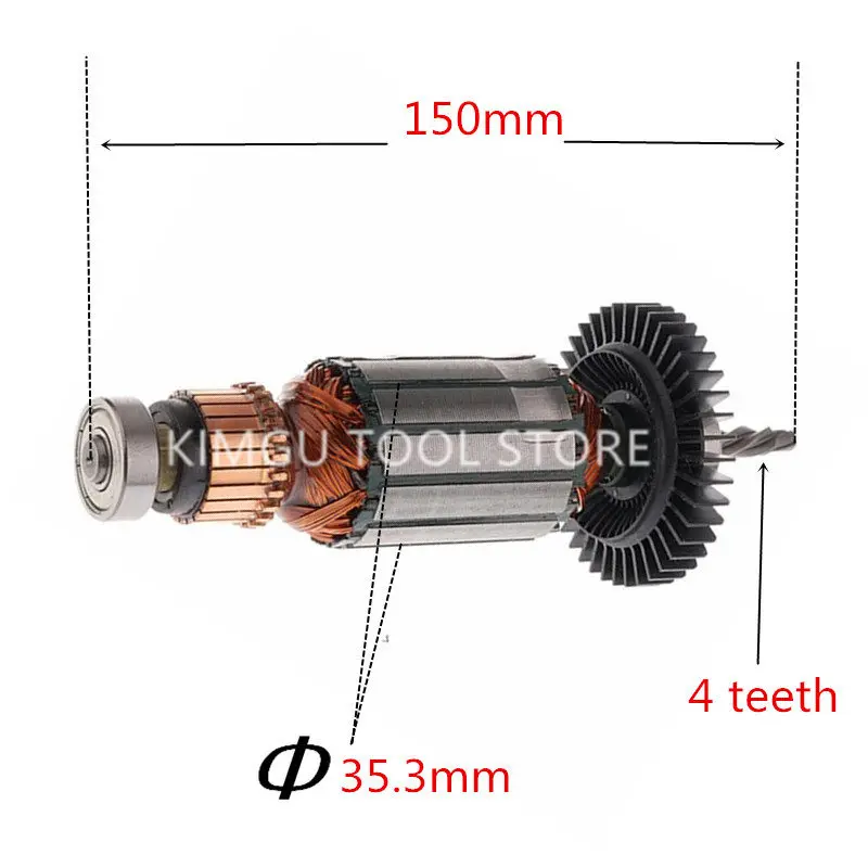 

Armature rotor AC220-240V Genuine Parts N017082SV N017082 for DeWALT DWD112 N017082 DWD112S DWD115KS