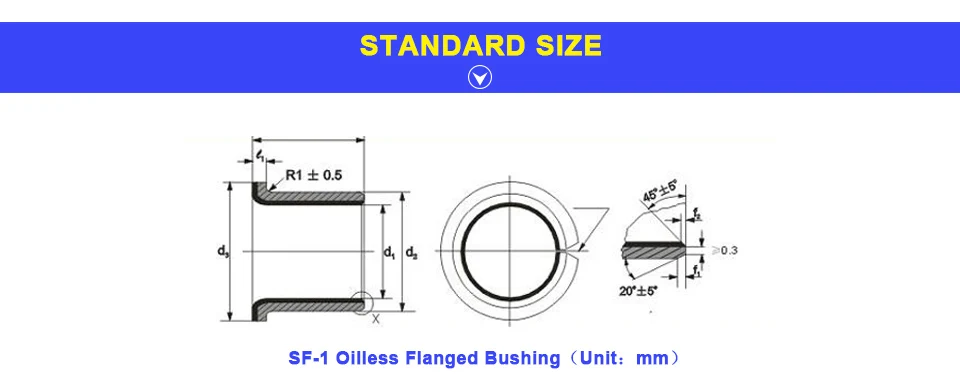 LUPULLEY SF1-F безмасляный фланец втулка подшипника SF1-F10060 SF1-F10150 SF1-F12200 самостоятельно композитный фланцевого подшипника