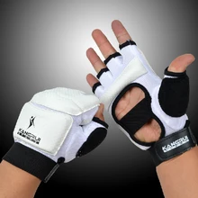 Перчатки Half Finger Pro Taekwondo защита рук защитный мешок с песком для тренировок перчатки щитки для ног Экипировка для ног для взрослых детей тренировка