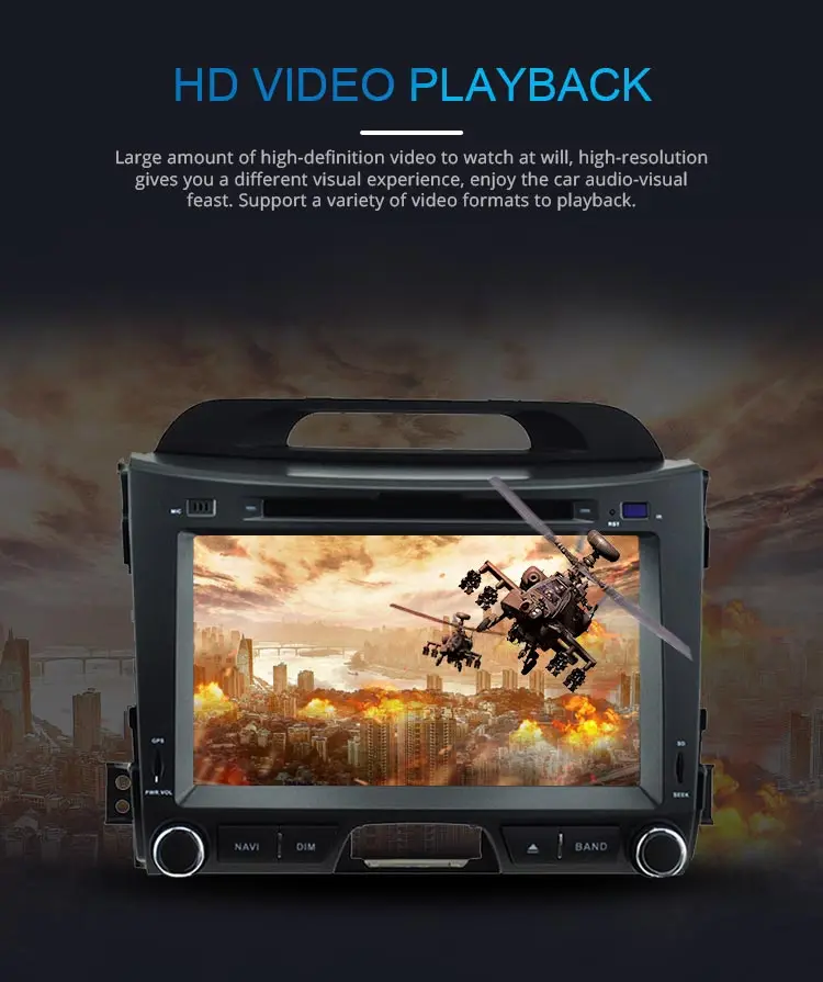 Excellent JDASTON Android 9.0 Car Multimedia Player For Kia Sportage 2010 2011 2012 2013 2014 2015 Octa Core 4G+64G Radio GPS Audio Stereo 3