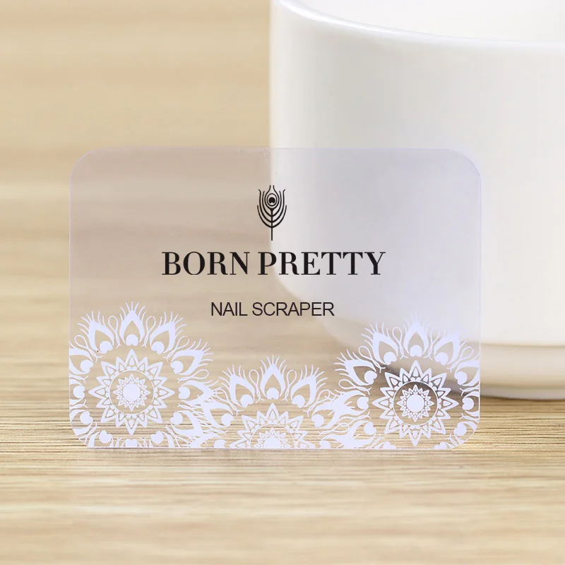 BORN PRETTY скребок для стемпинга ногтей 5,5x4 см прозрачная пластиковая печать мини-карты маникюрные инструменты для стемпинга шаблон лак