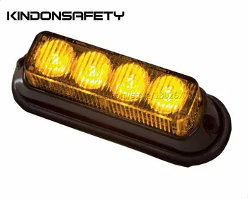 

10pcs Free shipping by express! ECE R65 approved car 12W LED strobelight,lighthead, warning light, amber green purple blue white