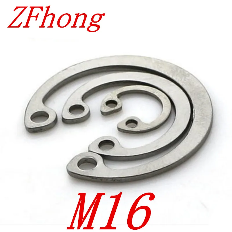 20pcs 304 Stainless Steel SS DIN472 M16 C Type Snap Retaining Ring For