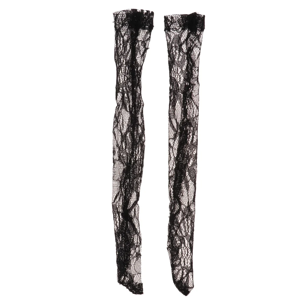Fashion Doll Lace Stockings Middle Tube Sock Model Cloth Changing for 1/3 BJD Doll Night Lolita Dolls Black