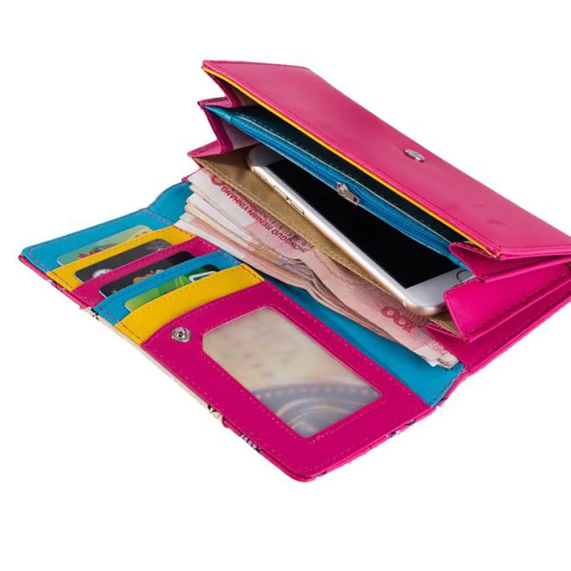 

Fashion Women Leather Clutch WalletSweet College Wind Female Bowknot Wallet 2016 womens wallets and purses portemonnee Anne