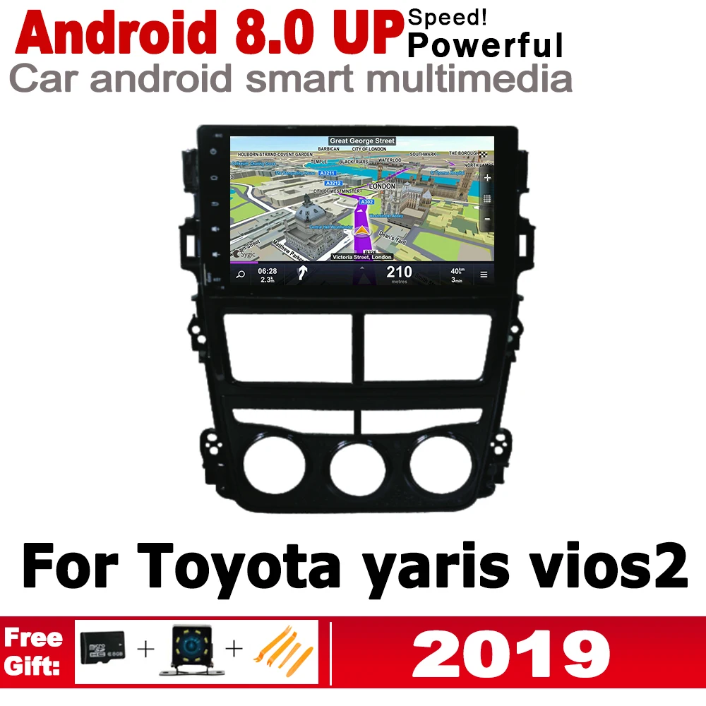 

ZaiXi IPS Android 2 DIN Car GPS For Toyota yaris vios2 2019 Navigation Map multimedia player HD Screen Stereo radio WiFi system