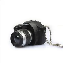Fashion Simulation SLR Camera Key Rings Trinket LED Light Voice Keychain Toys Key Holder Key Chains