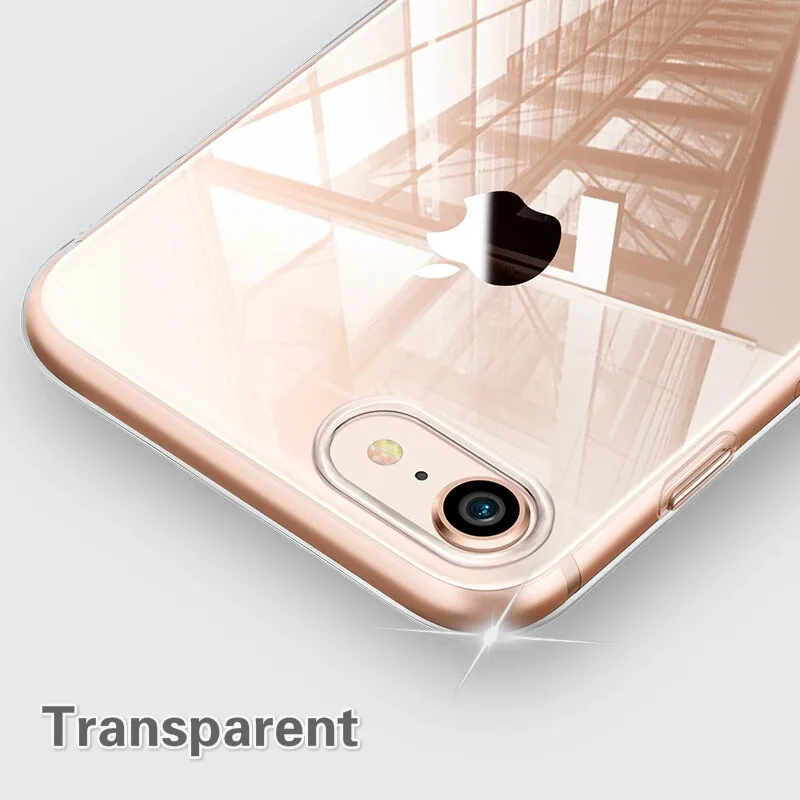 

Ultra Thin Slim Transparent Soft TPU Phone Case for iPhone 7 8 Plus capa Clear Cover for iphone X 6S 6 8 7 Plus 5 5S 5SE Cases