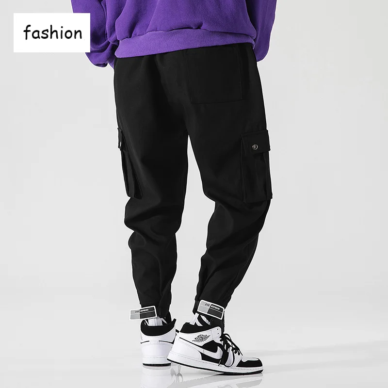 2019 men's brand pants hip hop halon running pants 2019 men's pants sweatpants pants men's runners multi-pocket M L XL 2XL 3XL