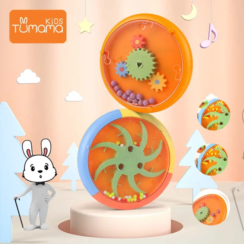 

Tumama Puzzles Labyrinth Turntable Multifunction Baby Toys Double-Sided Rotation Toys For Children Educational Brain Game Kids