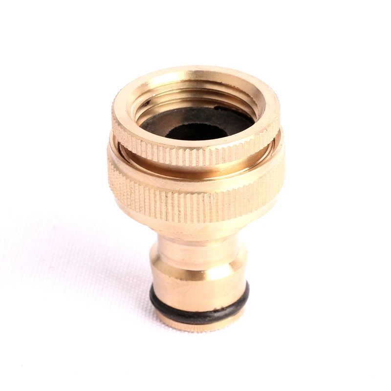 1pc 1/2 Inch to 3/4 Inch Standard Connector Pure Brass Connector Garden Hose Pipe Water Copper Fittings gravity fed drip irrigation kit