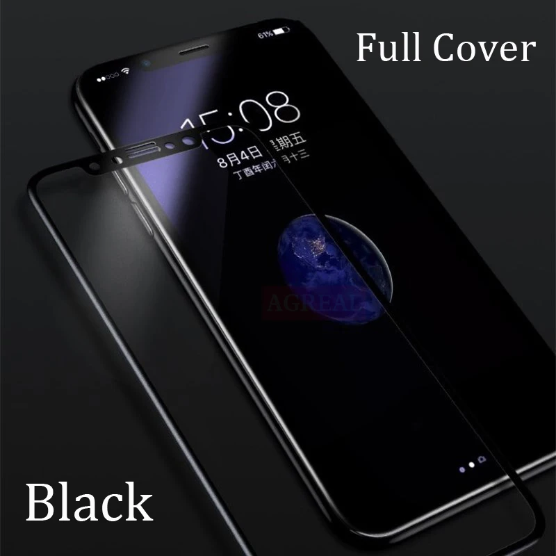 Полноэкранное матовое закаленное стекло для iPhone X XS защита экрана олеофобное