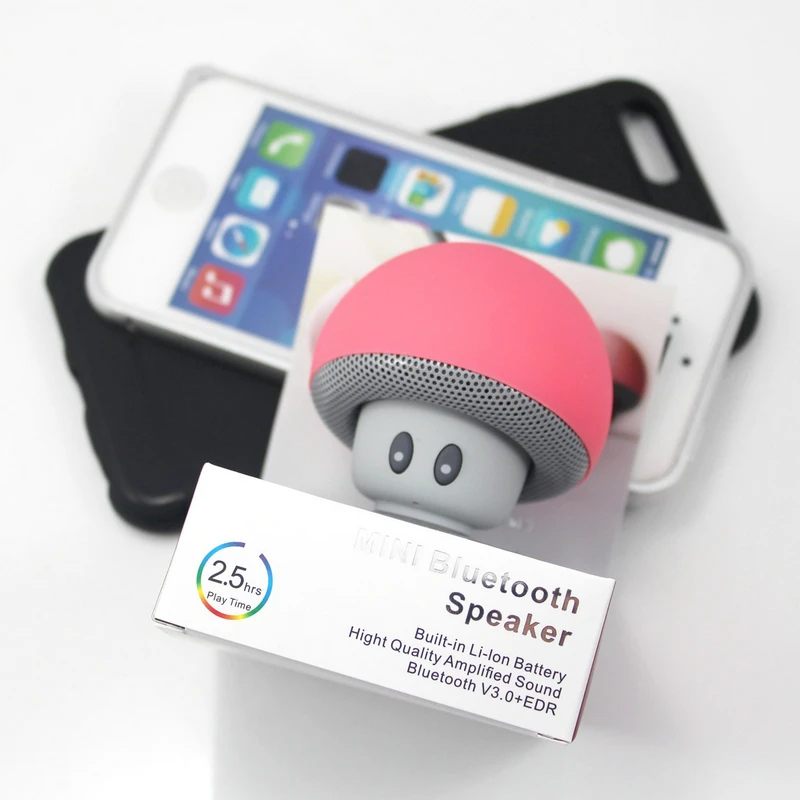 

4 PCS Portable mushrooms Bluetooth Speaker Wireless Speaker Support FM Radio For Mobile Phone&Tablet PC