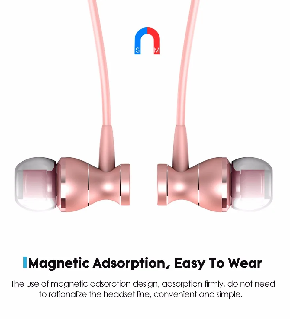 4 цвета металлические магнитные наушники-вкладыши WS002-2 четкость стерео Бас проводные наушники с микрофоном Регулятор громкости для телефонов MP3