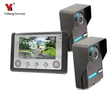 Yobang Security Building Automation TFT Color Display Wired Video Door Phone Video Intercom System Doorbell Kit