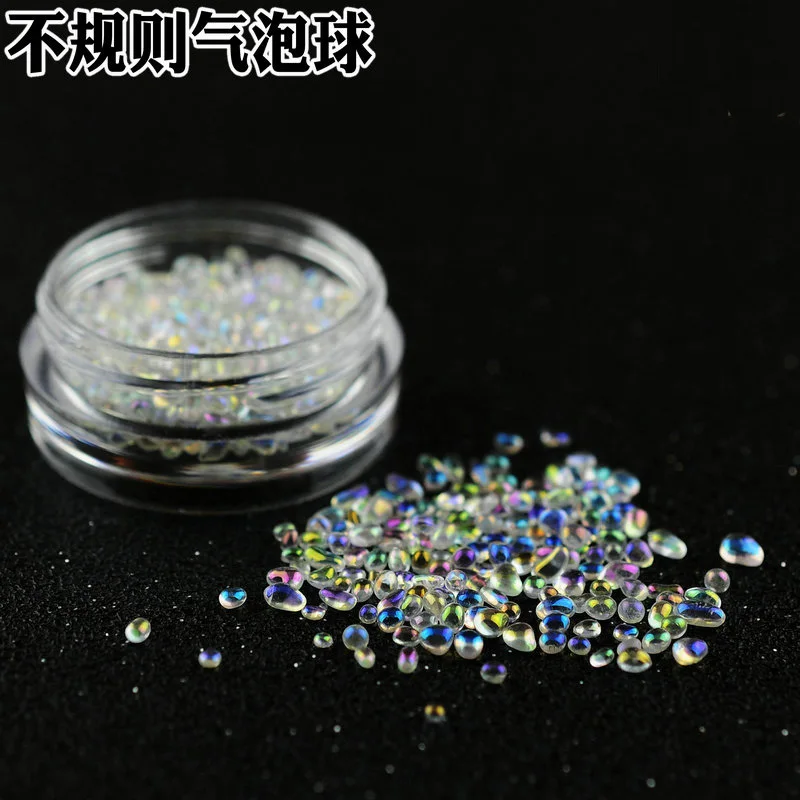 

GLADZGT 5box/lot irregular Different sizes Bubble ball beads material epoxy mold makeing jewelry filling for DIY jewelry