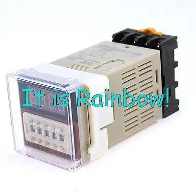 

Free Shipping AC 24V DPDT 8Pin 0.01s-99H99M Adjustable Time Delay Control Timer Relay