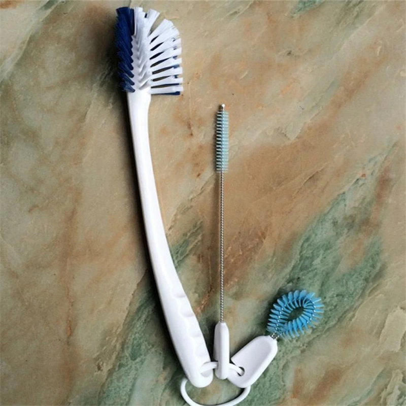 2018 New Practical Multifunctional Cleaning Brush Straw Lid Handle Extension Brush Cleaners Tool hot sale C0328#30              02
