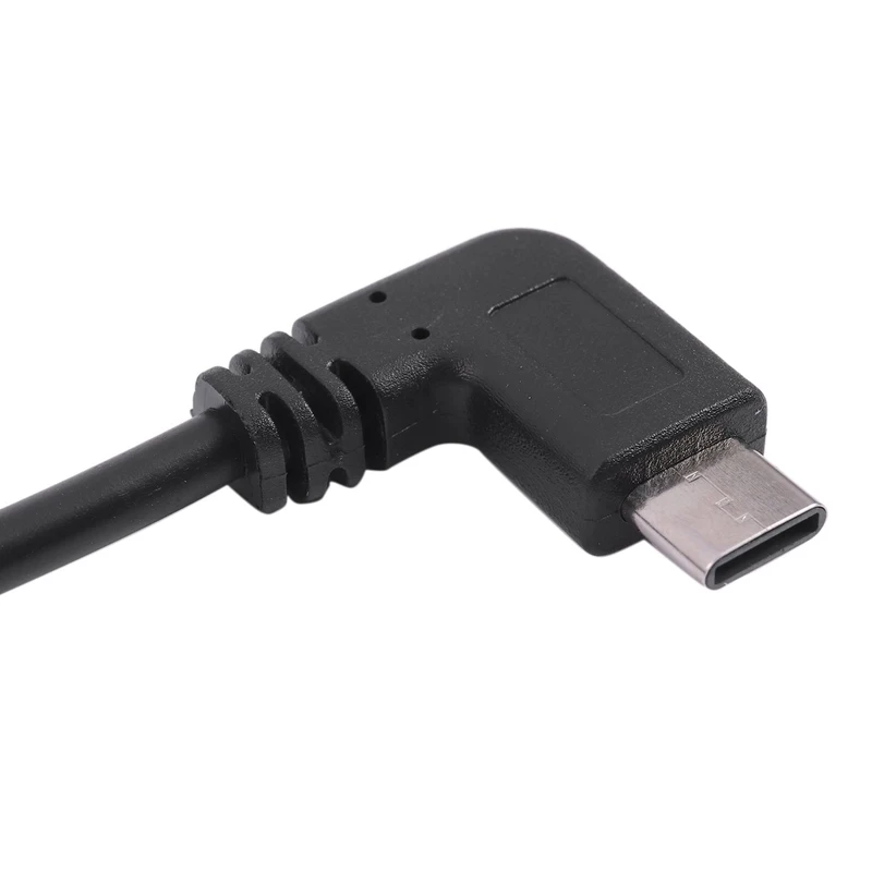 Кабель типа C 90 градусов, папа-USB 3,1 C(тип C) папа левый правый угол синхронизации и зарядки конвертер Кабель-адаптер Шнур 10 дюймов