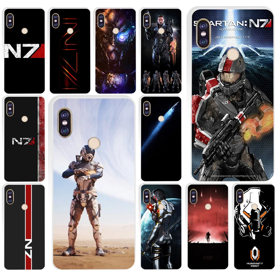 255AQ mass effect n7 Мягкий Силиконовый ТПУ чехол для телефона xiaomi redmi 6 pro note 5 plus 4 4x mi 8 |
