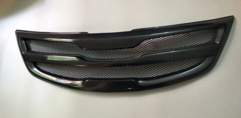 Для kia Sportage R 2011- Авто Передняя сетчатая решетка гоночные решетки углеродное волокно