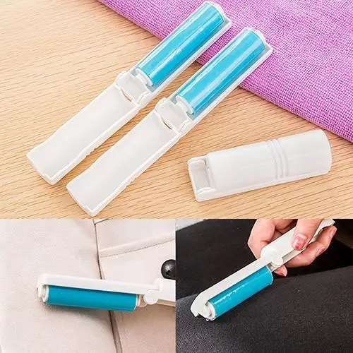 

HOT SALE! Sticky hair 1 Pc Washable Lint Dust Hair Remover Cloth Sticky Roller Brush Cleaner Folding Lint Rollers & Brushes New