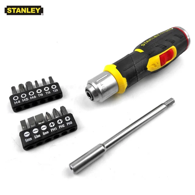 Stanley 13 in 1 multi bit pistol 90 degree screwdriver ratchet