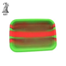 SY 1 шт. силиконовый Квадратный табак скручивающийся поднос для хранения пластинчатых дисков измельчитель курительной травы портсигар лоток