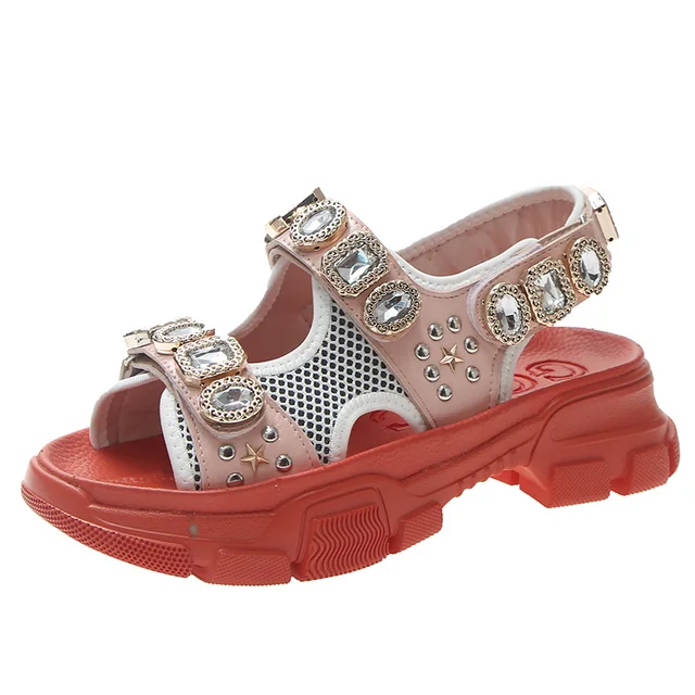 stone studded sandals