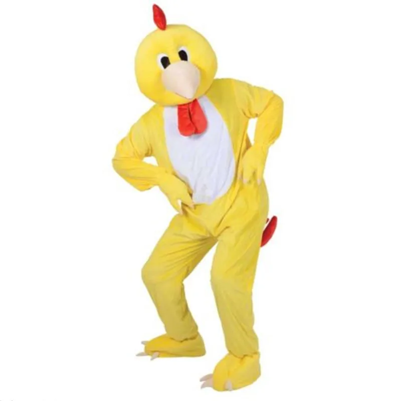 Маскарадный костюм для взрослых с большой головой роскошного животного, маскарадный костюм кролика, лошади, Тедди, маскарадный костюм большого размера из плюша для Хэллоуина, вечерние костюмы Пурима - Цвет: chicken
