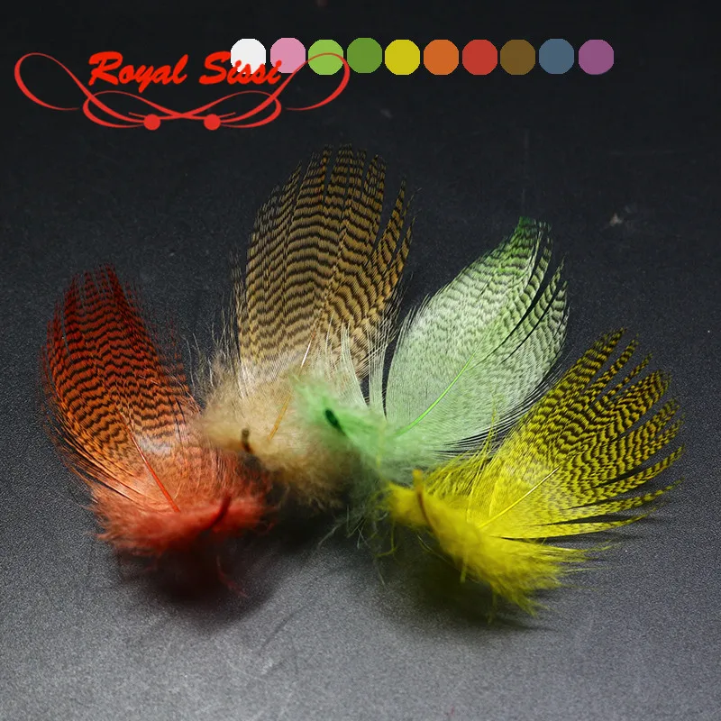 10colors spot and pitting CDC feather wild goose S mallard flank