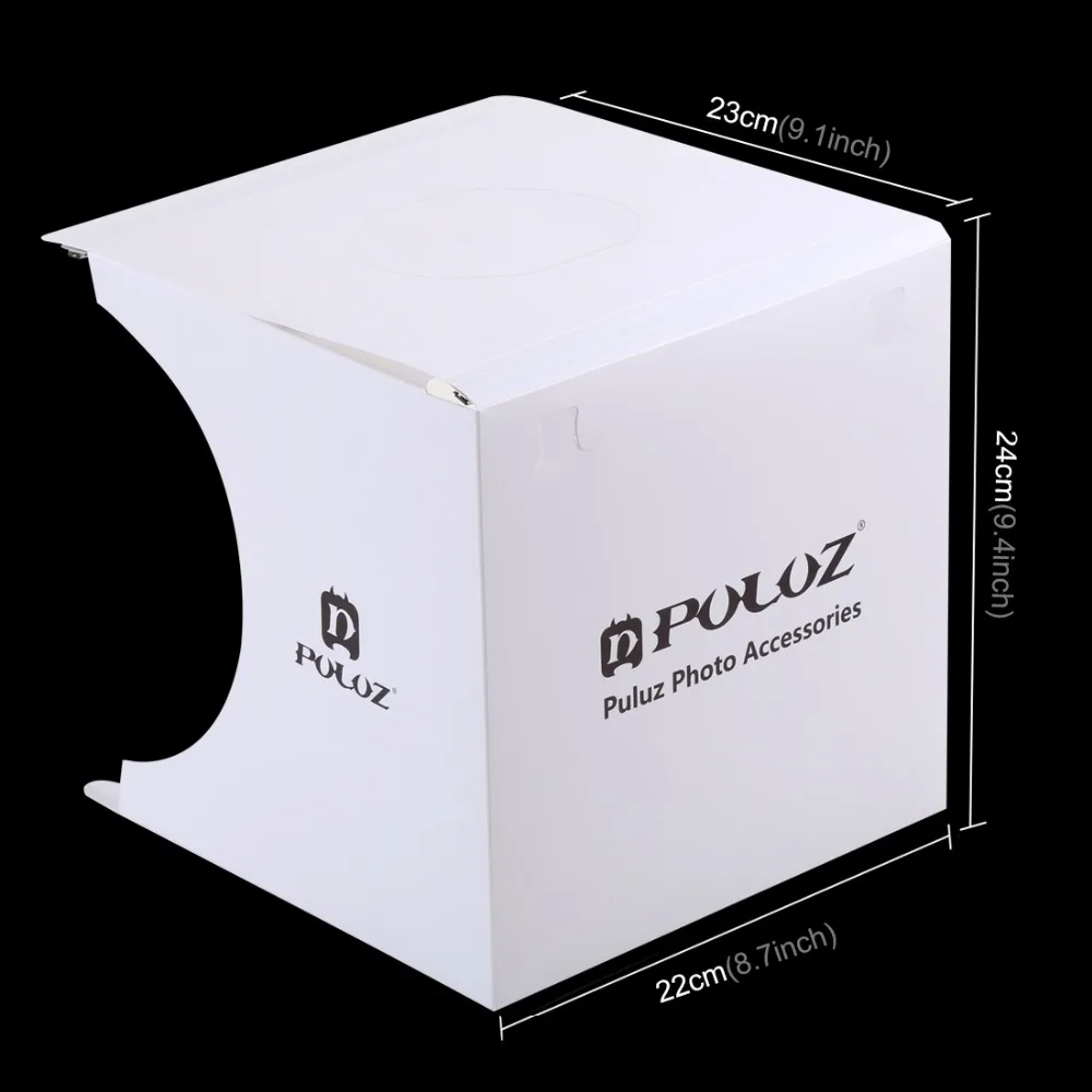 PULUZ 20 см мини-фотобокс студийный бестеневой светильник-панель+ студийный тент для съемки белый светильник