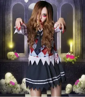 

halloween nurse costumes for women chinese zombie costume halloween zombie costume scary movie costume blood student
