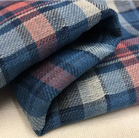 

Super beautiful autumn and winter new style yarn dyed English wind wool jacket fabric V word pattern, cotton comfortable wool bl