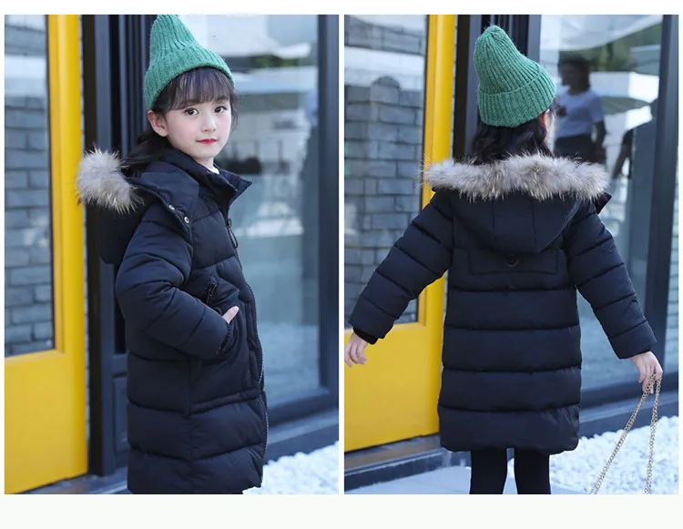 new 2017 winter girls padded coats long clothes children solid hooded jackets for girl warm tops kids parka clothing 4 5 6 7 8 9 10 11 12 13 14 15 years little big teenage girl coat winter long  girls winter coats 2017 (29)