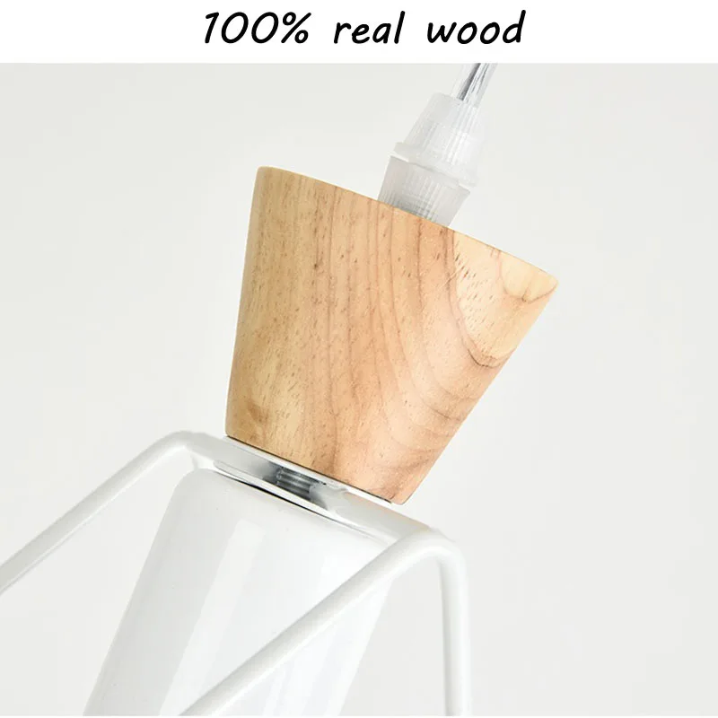 Nordic Cute Star Pendant Light Hanging Kid's Room Wood Light Kitchen Living Room Star Pendant Lamp Indoor Lights (1)