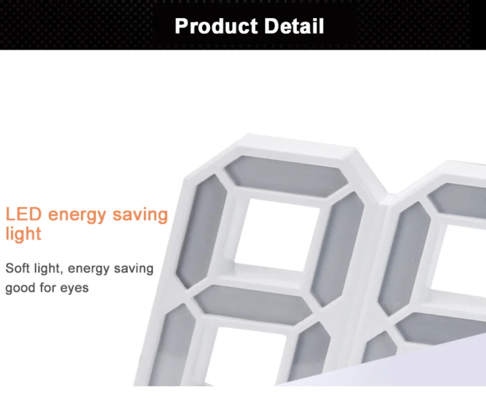 3D светодиодный цифровой Повтор будильника для спальни, настенные часы, 12/24 часовой календарь, термометр, домашний декор, подарок