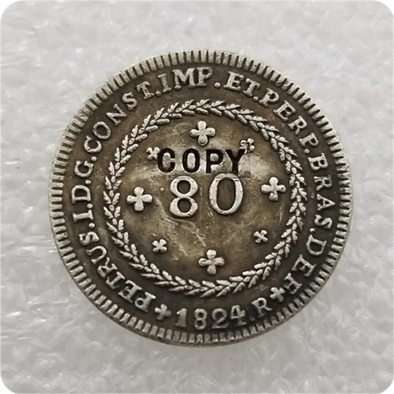 1824 Brazil 80 Reis COIN COPY | Дом и сад