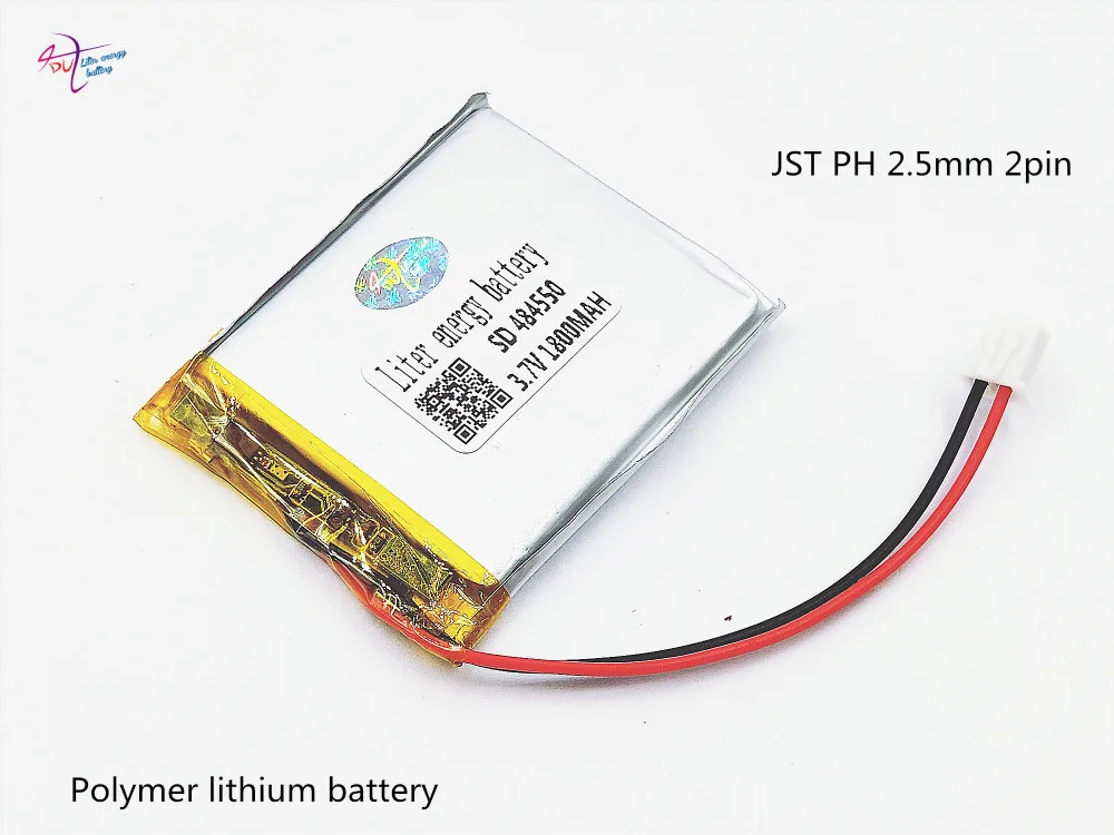 Умный полимерный литиевый аккумулятор XHR 2P 2 54 1800mAh 484550 3 7 V 504550|lithium battery|battery battery